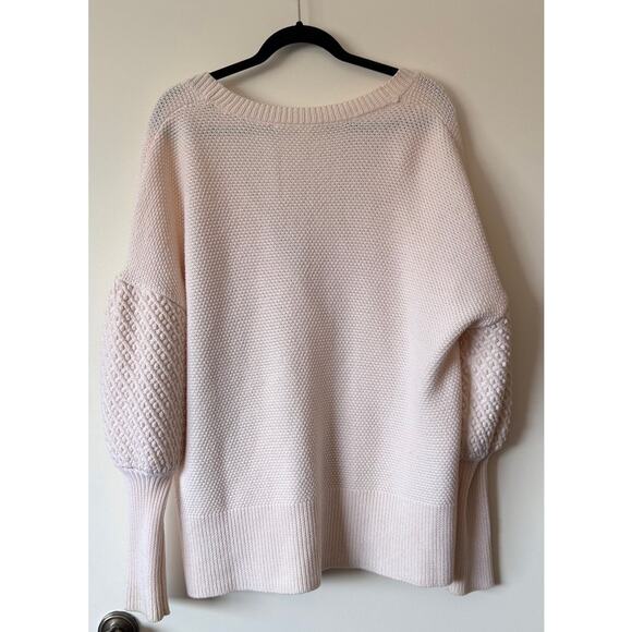 Jonathan Simkhai Knit 100% Wool Cardigan Cream Size Medium - Picture 3 of 4